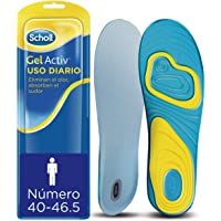 Los mejores  - Scholl Plantillas Gel Activ Uso Diario para hombre- para el dia a dia- mayor comodidad y absorción del olor y sudor…